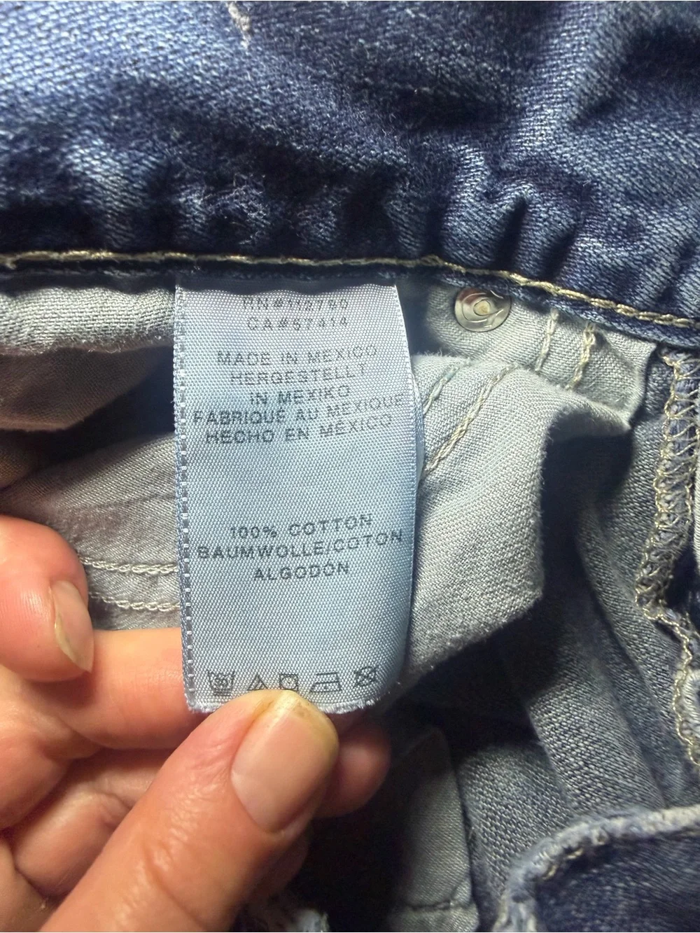 VTG Y2K True Religion Ricky Relaxed Straight Worn Ripped Flap Pocket 31x32